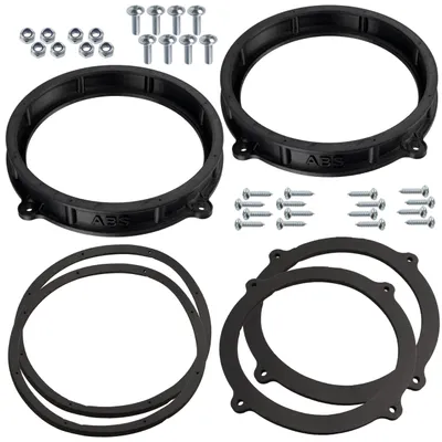Obrázok produktu pre Sada dvoch adaptérov pre reproduktory s priemerom 200 mm | kompatibilné s modelmi Audi A3, A6, Q5, R8, Lamborghini Huracán, Seat Leon