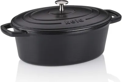 Zdjęcie produktu dla Kela Calido, 4 l, Czarny, Żeliwo, Emalia, 300 °C, 290 mm