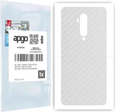 Produktbild von apgo Rückseite Schutzfolie für OnePlus 7T Pro -  Hinten Schutzfolie Carbon Transparent (durchsichtig), Rückseite Folie schützt vor Kratzern und Fingerabdrücken