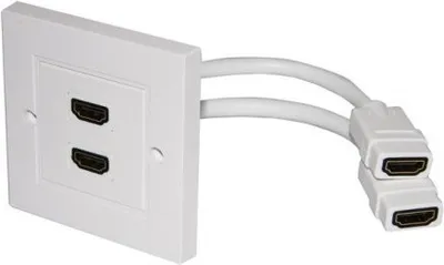 Produktbild von HDMI™-Wanddose 2x HDMI™-Buchse (Typ A) > 2x HDMI™-Buchse (Typ A) 86mm x 86mm
