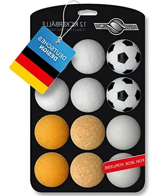 Productafbeelding van 12x Tafelvoetbal Ballen Set - Diverse Materialen en Speleigenschappen 35mm