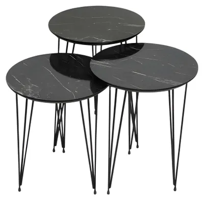 Produktbild von Schwarze Holztisch im modernen Design