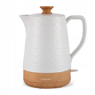 Image de Bouilloire électrique Maestro MR-076 1,8 L 1800 W Blanche. Bois