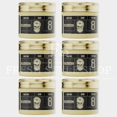 Produktbild von 6x Bandido Aqua Wax Haarwachs Hair Wax 125ml - Neues Design - Neue Rezeptur Nr 8 ( Extremer Halt )