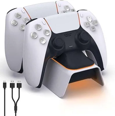 Produktbild von DualSense-Ladestation mit LED-Anzeige - Schneller PS5 Controller-Lader