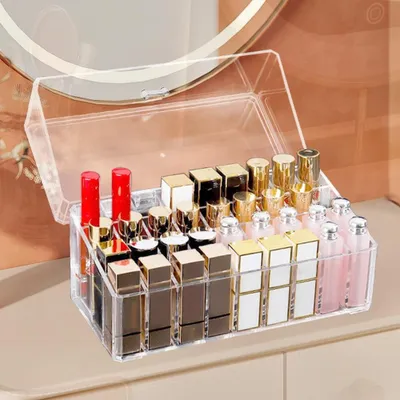 Produktbild von Solidchoice – Lippenstifthalter mit Deckel – 36 Fächer für Lippenstifte