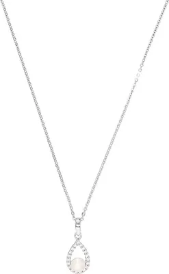 Produktbild von Amor Halskette 2026030 aus 925 Sterling Silber mit Süßwasserzuchtperle und Zirkonia, 45 cm