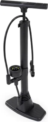 Produktbild von Fahrradpumpe mit Manometer, Standluftpumpe, stabil, für Ventile Presta, Schrader, Dunlop