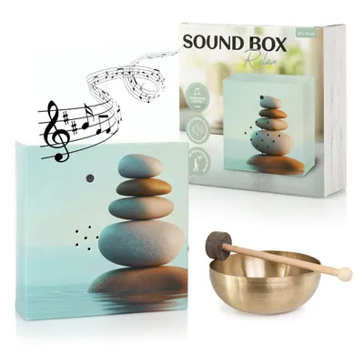 Produktbild von Nordstern Sound Box mit meditativen Klängen für Entspannung und Ruhe - Musikbox mit Bewegungssensor & Lautstärkeregler - 12 x 12 cm