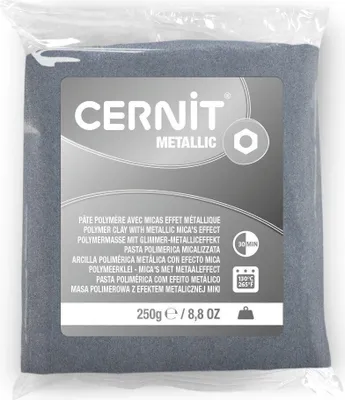 Immagine prodotto di Cernit Polimero Metallico Argento Opaco 250 g