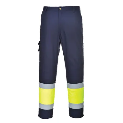 Image de Portwest L049 Hi-Vis Pantalon Combat léger bicolore Jaune/Navy Taille XXXL