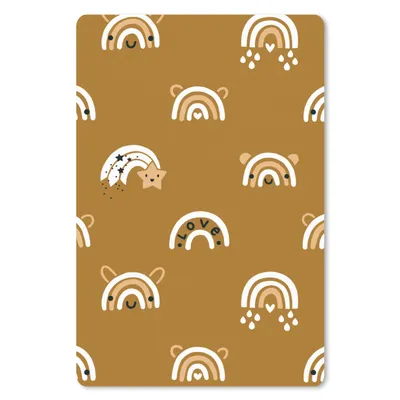 Produktbild von MuchoWow® Mauspad Mousepad Muster - Regenbogen - Braun 18x27 cm - Mousepads - Maus Mat - Pad - Mausunterlage