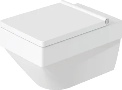 Immagine prodotto di Duravit Vero Air WC suspendu Duravit Rimless 37x57cm, sans rebord, WC à évacuation verticale, 2525090000, 2525090000