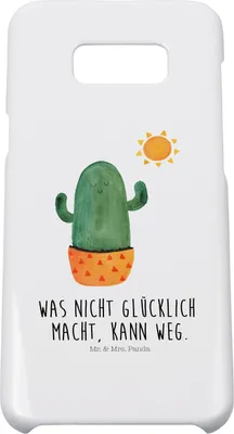 Produktbild von Mr. & Mrs. Panda Samsung Galaxy S8 plus Handyhülle  Kaktus Sonne - Weiß - Geschenk, Geschenkidee, Kakteen, Hülle, Scheidung, Cover, Handy Case, Glück, Freundin