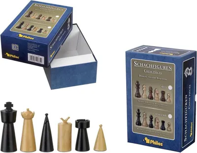 Produktbild von Schachfiguren Domitian, Königshöhe 90 mm, in Set-Up Box