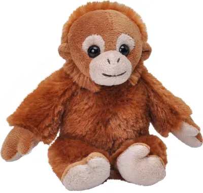 Image de Peluche orang-outan 13 cm en peluche marron
