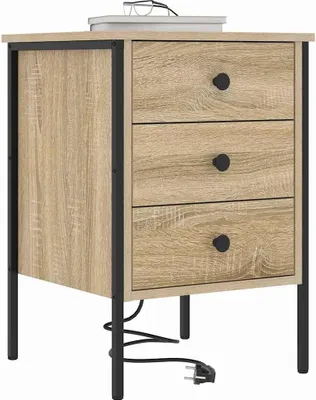 Zdjęcie produktu dla vidaXL Szafka nocna dąb sonoma 42 x 41 x 61 cm Materiał drewnopochodny