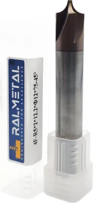Produktbild von Vollhartmetall-Viertelrund-Konkavfräser R5 x 2 x 12,2 x 12D x 75 mm TiSiN 45 HRC