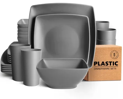 Immagine prodotto di Set di stoviglie in plastica da 24 pezzi, per 6 persone