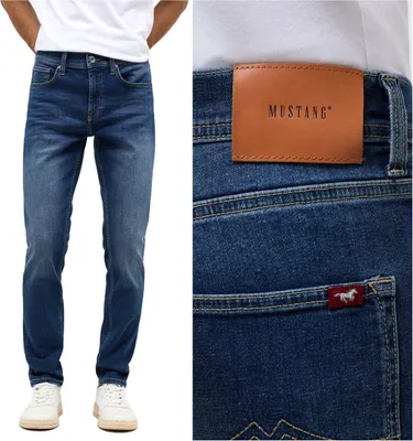 Produktbild von MUSTANG, Herren Jeanshosen, Slim fit, ORLANDO SLIM, W33 L30, Blau, Jeans, baggyjeans, buggy