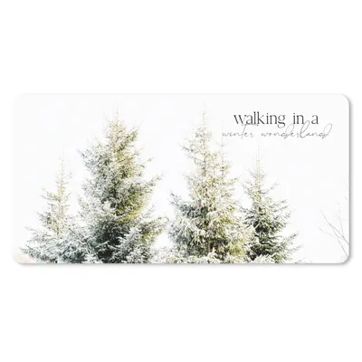 Produktbild von MuchoWow® Schreibtischunterlage Weihnachtsbaum - Winter - Schnee 80x40 cm - XXL Mauspad - Gaming Mauspad