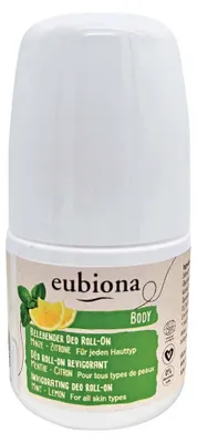 Produktbild von Belebender Deo Roll-On - Minze-Zitrone 50ml | EUBIONA