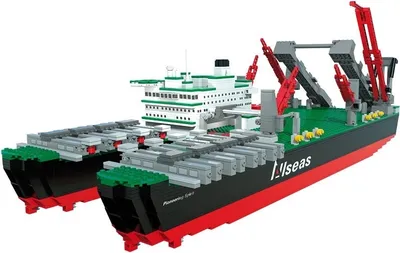 Obrázok produktu pre Sluban ModelBricks zaoceánska loď so žeriavom M38-70093