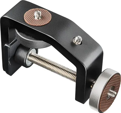 Produktbild von Walimex pro KX-20 Stativ Klemme – Klemmstativ, Blitzklemme, Aluminium, mit ausziehbarer Mittelsäule 12,5-20 cm, für Kamera, LED Leuchten, Halterung für Stativ, Rohr, Platte, Tisch