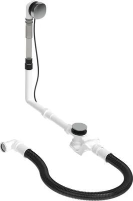Image de Duravit Happy D.2 Kit de trop-plein et de trop-plein, chromé, 792218000001000