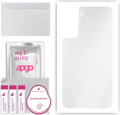 Produktbild von apgo Rückseite Schutzfolie, klar, kompatibel mit Samsung Galaxy S21 5G, Hinten Hydrogel-Displayschutzfolie mit Positionierhilfe, kratzfest, einfache Montage
