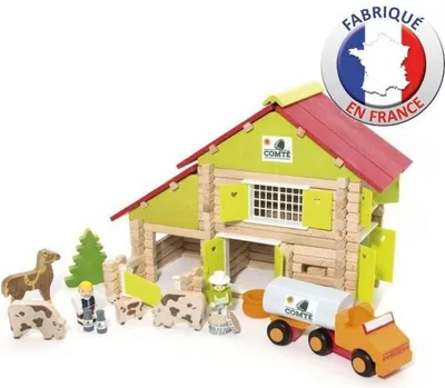 Immagine prodotto di JEUJURA - Wooden construction - My wooden farm - 180 pcs