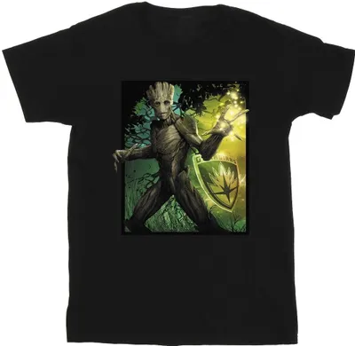Produktbild von Marvel - "Guardians Of The Galaxy Forest Energy" T-Shirt für Herren BI28030 (3XL) (Schwarz)