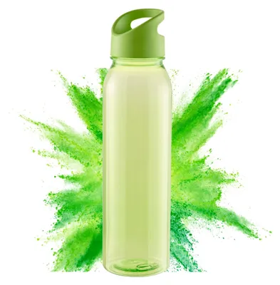Immagine prodotto di Borraccia Active 'Wave' - borraccia da 650 ml - robusta borraccia per bambini e adulti - trasparente-lime/lime
