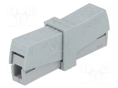 Produktbild von 2x Installation Schnellklemm 0,5÷2,5mm2 24A 224-201 Schnell-Anschlüsse 400V