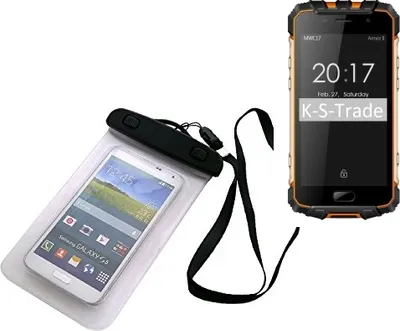Produktbild von K-S-Trade Schutz Hülle Handy Hülle Kompatibel mit Ulefone Armor 2 Beach Bag wasserdicht 16cm x 10cm Schutzhülle Staub Sand Flachwasser Beachbag