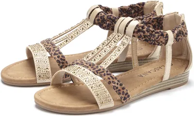 Produktbild von LASCANA Sandale Sommerschuh, Sandalette, offener Schuh, beige-braun Größe 36