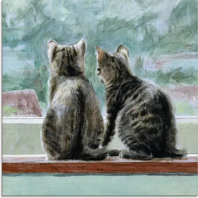 Produktbild von ARTland Glasbild Schöne Aussicht Größe: 30x30 cm