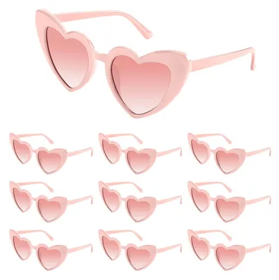 Immagine prodotto di Omgoods - Occhiali da sole vintage a forma di cuore, perfetti per le feste