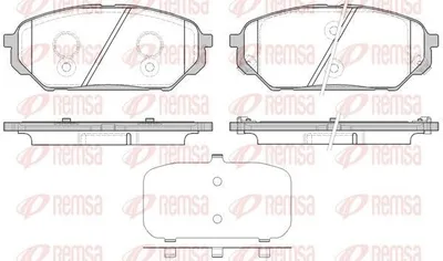 Produktbild von REMSA Bremsbeläge Satz Vorne Bremsklötze für HYUNDAI ix55 1322.12