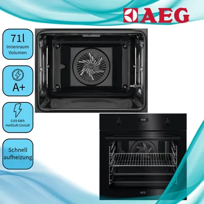 Produktbild von AEG BEK435060B, Medium, Elektrischer Ofen, 71 l, 3500 W, 71 l, 50 - 275 °C
