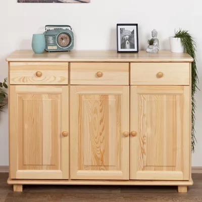 Produktbild von Sideboard, Kommode - Farbe: Natur, Breite: 118 cm