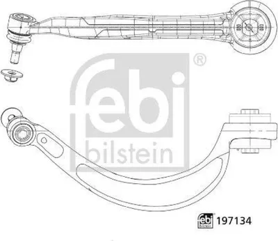 Produktbild von FEBI BILSTEIN Querlenker Lenker Radaufhängung Hinten Vorne links 197134