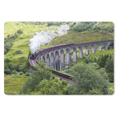 Produktbild von MuchoWow® Mauspad Mousepad Dampfzug inmitten der grünen Landschaft Schottlands 27x18 cm - Mousepads - Maus Mat - Pad - Mausunterlage - Büroartikel - Desk Matten
