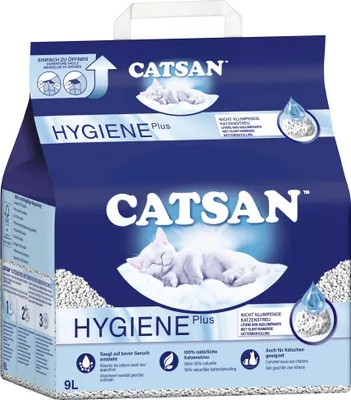 Produktbild von Catsan Hygiene Plus Katzenstreu 9l