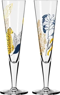 Produktbild von Ritzenhoff GOLDNACHT CHAMPUS 2er Set Champagnerglas #33 & #34 C. Lorenzo WA