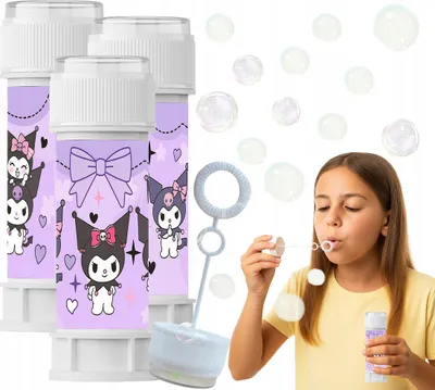 Produktbild von Seifenblasen für Kinder KUROMI KITTY HALO Bunny Geburtstagsspaß 60ml
