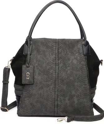 Produktbild von Große Schultertasche Maxim im modischen Materialmix von collezione alessandro