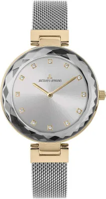 Image de Jacques Lemans Montre Milano Crystal Silver - Gold