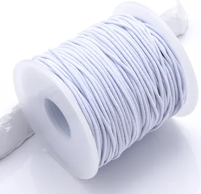 Immagine prodotto di INF Cordino elastico per braccialetti, 0,8 mm, bianco