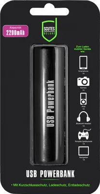 Produktbild von Scutes Deluxe Powerbank 2.200 mAh SW